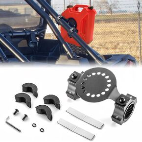 WeiSen UTV Gas/Water Can Mount Tank Holder for 1"-2" Round Tube Compatible with RZR Maverick Talon KRX1000 Pioneer Etc