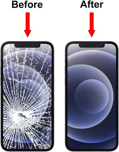 MMOBIEL Front Glass Repair Kit Compatible with iPhone XS Max - 6.5 inch - 2018 - Lens Screen Replacement Repair Kit - Incl. Toolkit - Gray in Saudi Arabia