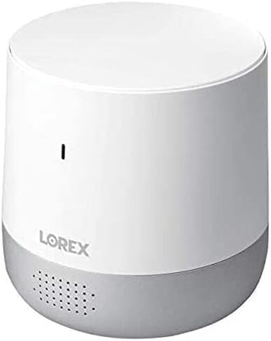 Lorex Home Hub سعة 32 جيجابايت مع أربع كاميرات مراقبة داخلية وخارجية قابلة لإعادة الشحن تعمل ببطارية 2K، باللون الأبيض - متوافق مع المنزل الذكي، مستشعر صور بدقة 4 ميجابكسل، اكتشاف الإنسان، رؤية ليلية ملونة in Saudi Arabia