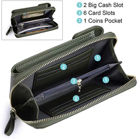 Valentoria Womens Crossbody Bag Cell phone Wallet Small Shoulder Purse Leather Card Handbag in Saudi Arabia