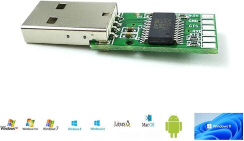 كابل تسلسلي 6FT FTDI USB إلى TTL 5V، 0.1 بوصة، 6pin Dupont أنثى مقبس رأس مدمج IC FT232RL Chip UART محول Debug Cable متوافق مع Windows 10،7،8،Linux وMac OS in Saudi Arabia