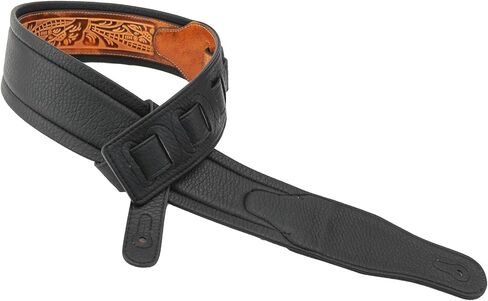 حزام جيتار Walker & Williams GB-104 Latigo Tan مبطن بنمط البلوط الحي للقيثارات الصوتية والكهربائية والباس in Saudi Arabia