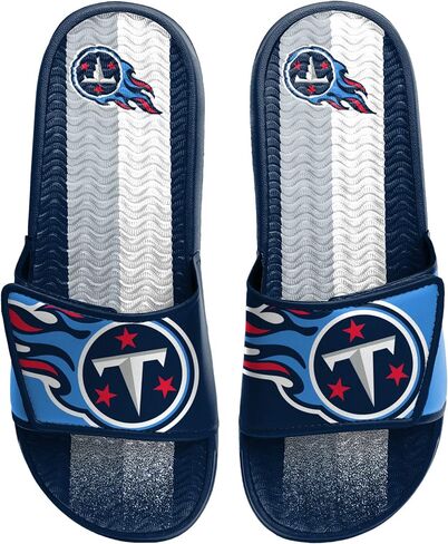 FOCO Tennessee Titans NFL Mens Team Stripe Gel Slide - L in Saudi Arabia