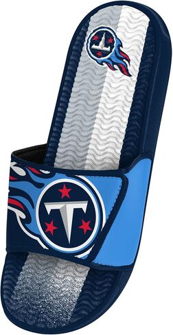 FOCO Tennessee Titans NFL Mens Team Stripe Gel Slide - L in Saudi Arabia