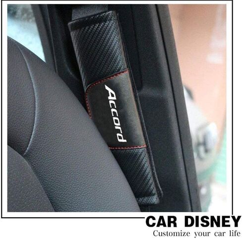 AUTO-P التخصيص من ألياف الكربون غطاء حزام الأمان وسادة الكتف وسادة لهوندا أكورد (2 قطعة) in Kuwait