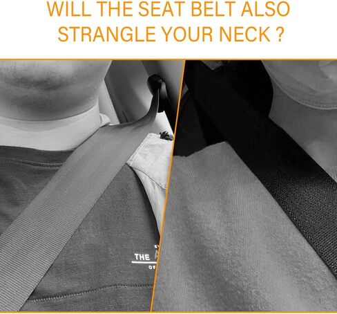 2PCS Fluffy Car Seatbelt Covers - Soft&Comfortable Plush Seat Belt Cushion Protects Shoulder - Universal Seat Belt Covers for Adults or Children Fits Car Truck SUV Van RV (Black/2pcs) in Saudi Arabia