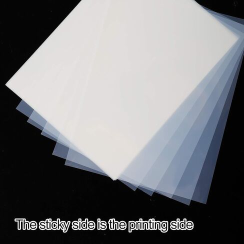 150 Sheets 8.5 x 11 Inch Inkjet Transparency Film, Inkjet Printer Papers Waterproof and Quick Drying Transparent Sheets Inkjet Film Exposure Positive for Silk Screen Printing Transfers in Saudi Arabia
