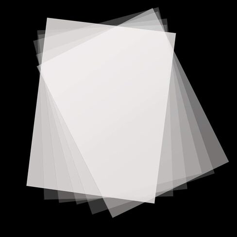 150 ورقة 8.5 × 11 بوصة فيلم شفاف نافث للحبر، أوراق طابعة نافثة للحبر مقاومة للماء وسريعة الجفاف، أوراق شفافة نافثة للحبر تعرض إيجابي لنقل طباعة الشاشة الحريرية in Kuwait