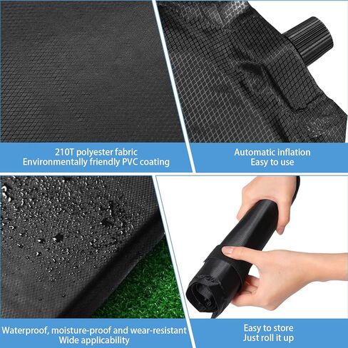 4 Pcs Inflatable Seat Cushion Portable Self Inflating Seat Pad Airplane Seat Cushion for Stadium Travel Bleacher Camping Car Office Boat Chair, 15.8 x 12 Inch in Saudi Arabia