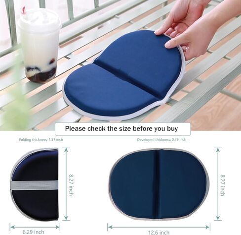 وسادة مقعد صغيرة محمولة، وسادة مقعد إسفنجية خفيفة الوزن قابلة للطي، وسادة مقعد مضادة للانزلاق، للاستخدام في الهواء الطلق، والنزهات، وحقائب الظهر، وتسلق الجبال، والمشي لمسافات طويلة، والاستاد والسفر. (رمادي) in Kuwait