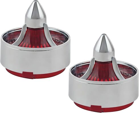 FATECIM 2X بدوره إشارة ضوء التوربينات استبدال عدسات الدخان يغطي ل Softail شارع الطريق الإنزلاق فات بوي سبورتستر داينا دراجات فاخرة المفاجئة على repl. OEM # 68973-00 إطار من الكروم in Kuwait