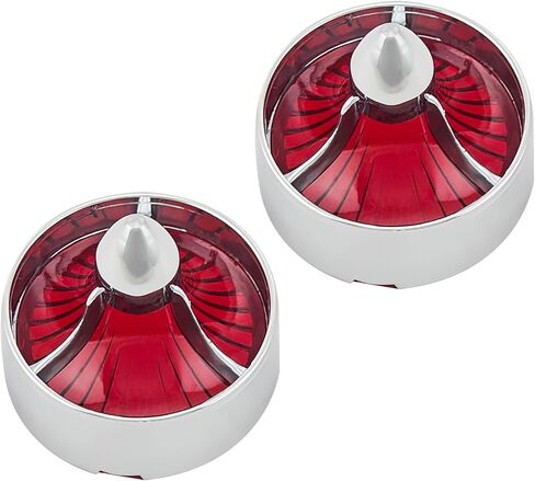 FATECIM 2X بدوره إشارة ضوء التوربينات استبدال عدسات الدخان يغطي ل Softail شارع الطريق الإنزلاق فات بوي سبورتستر داينا دراجات فاخرة المفاجئة على repl. OEM # 68973-00 إطار من الكروم in Kuwait