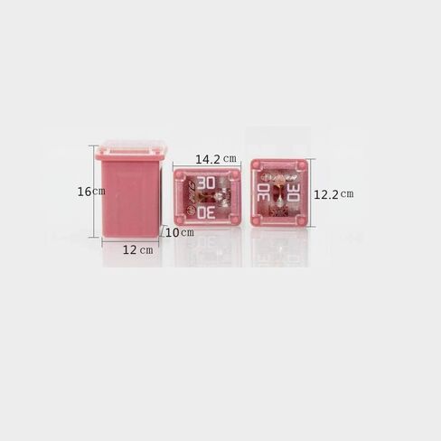 30 قطعة Jcase Fuse Assortment للسيارات ذات الشكل المنخفض على شكل صندوق صغير Jcase Fuse Kit - 20A 30A 40A 50A 60A للشاحنات الصغيرة والسيارات وسيارات الدفع الرباعي in Kuwait