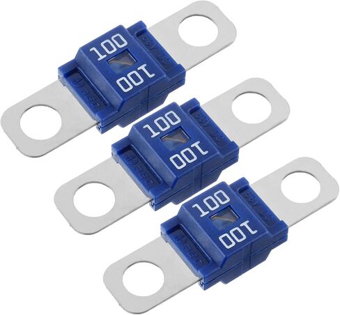 AMI/Midi Fuse 125A High Current Bolt-on Fuse 125 Amp للسيارات والحافلات والشاحنات والقوافل ومركبات البناء (حزمة من 3) in Saudi Arabia