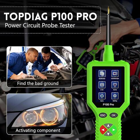 P100 Pro Power Circuit Probe Kit - Automotive Digital Multimeter Tester, Oscilloscope, and Circuit Breaker Finder - 9-30V Electric Tester Tool for Cars and Motorcycles in Saudi Arabia
