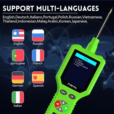 P100 Pro Power Circuit Probe Kit - Automotive Digital Multimeter Tester, Oscilloscope, and Circuit Breaker Finder - 9-30V Electric Tester Tool for Cars and Motorcycles in Saudi Arabia