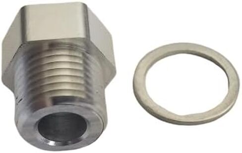 LS1performance M16 1.5 to 1/8 NPT Oil Pressure Sensor Adapter - Aluminum Sensor Thread Adapter for LS Engine Swap, LS Car Gauges Swap LS1 LM7 LR4 LQ4 LS6 L59 LQ9 LM4 L33 LS2 LH6 L92 L76 LY2 LY5 LY6 in Saudi Arabia