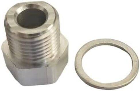 LS1performance M16 1.5 to 1/8 NPT Oil Pressure Sensor Adapter - Aluminum Sensor Thread Adapter for LS Engine Swap, LS Car Gauges Swap LS1 LM7 LR4 LQ4 LS6 L59 LQ9 LM4 L33 LS2 LH6 L92 L76 LY2 LY5 LY6 in Saudi Arabia