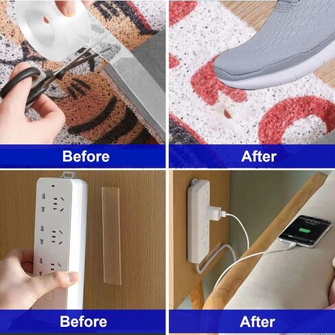 Double Sided Nano Tape Heavy Duty Alien Strong Clear Mounting Removable Stick Tape for Walls No Damage to Paint Two Sided Tape Wall Adhesive Safe Sticky Hanging Tape 1 Roll 3.3FT in Saudi Arabia