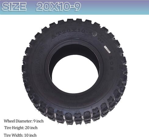 مجموعة من 2 إطارات UTV ATV مقاس 25x8-12 6PR لجميع التضاريس، وإطارات للطرق الوعرة للاستخدام الخارجي in Saudi Arabia
