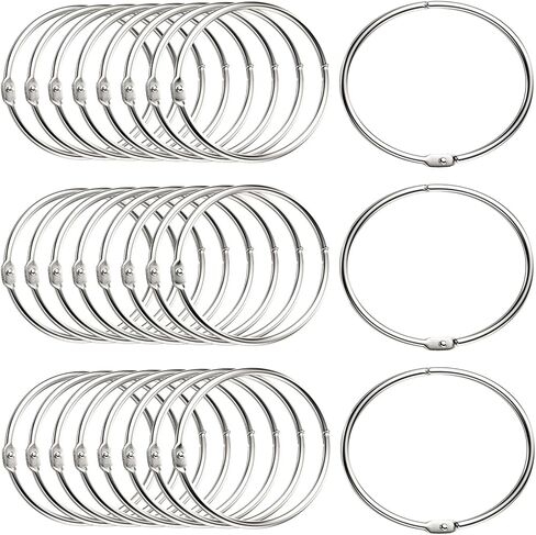 2 بوصة فضفاضة ورقة كليب حلقة كتاب حلقة بطاقة الفهرس مناسبة للمدرسة، المنزل أو المكتب، 36 جهاز كمبيوتر شخصى in Kuwait