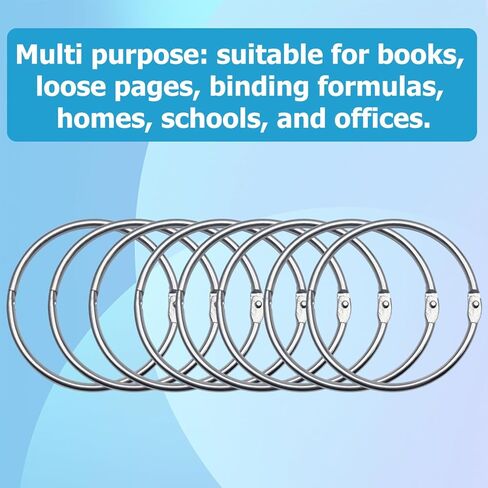 2 بوصة فضفاضة ورقة كليب حلقة كتاب حلقة بطاقة الفهرس مناسبة للمدرسة، المنزل أو المكتب، 36 جهاز كمبيوتر شخصى in Kuwait