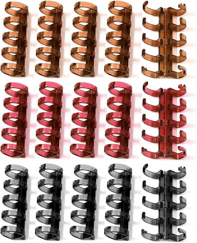 15 قطعة من حلقات تجليد الأوراق السائبة ذات 5 حلقات بقطر داخلي 10 مم/0.4 بوصة، حلقات كتاب أوراق فضفاضة، حلقات تجليد الكتب المفصلية المنفصلة، ​​حلقات ربط المشط، ملف ربط حلزوني (النمط أ) in Kuwait