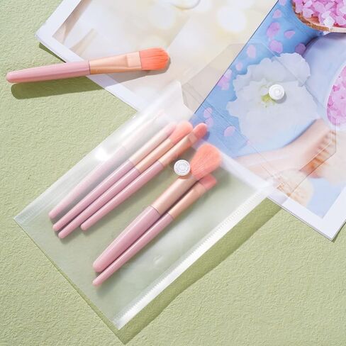 18 قطعة مغلفات بلاستيكية شفافة صغيرة مجلدات الملفات مع زر إغلاق للمستندات واللوازم المكتبية المدرسية مقاس A6 5x7 بوصة in Kuwait