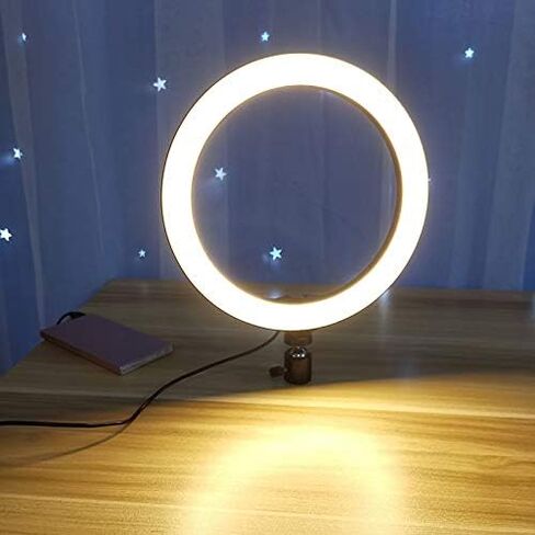 Selfie Ring Light 8-inch for YouTube Video Live Streaming Makeup Photography, Desktop USB LED Light with 3 Light Modes and 10 Brightness Level in Saudi Arabia