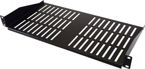 1U Rack Shelf - 9" Deep - Steel - Vented Rack Shelf - Rack Mount Shelf - Server Rack Shelf - Cantilever Shelf in Kuwait