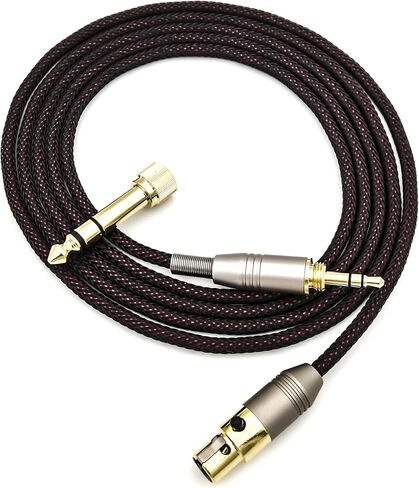 Replacement Cable for AKG Q701 / K240 / K240S / K240MK II / K702 / K271s / K141 / K171 / K181 / K271 MKII/Pioneer HDJ-200 Headphones Audio Upgrade HiFi 4ft in Saudi Arabia