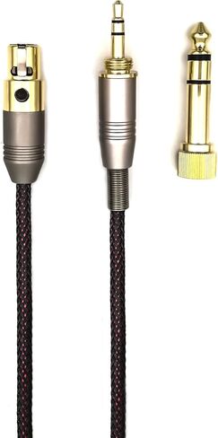 Replacement Cable for AKG Q701 / K240 / K240S / K240MK II / K702 / K271s / K141 / K171 / K181 / K271 MKII/Pioneer HDJ-200 Headphones Audio Upgrade HiFi 4ft in Saudi Arabia