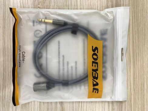 6.35mm (1/4 Inch) TRS Male to XLR Male 3M/10FT,Nylon Braid Balanced Interconnect Cord Patch Cable，for Microphones, Mixers, Power amps in Saudi Arabia