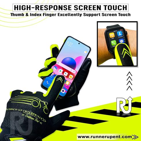 Cycling Gloves for Men & Women Road Bike Full Finger Touchscreen with Gel Padded Protection, Mountain Bike Biking Gloves Shock Absorbing Non-Slip, Gloves in Saudi Arabia