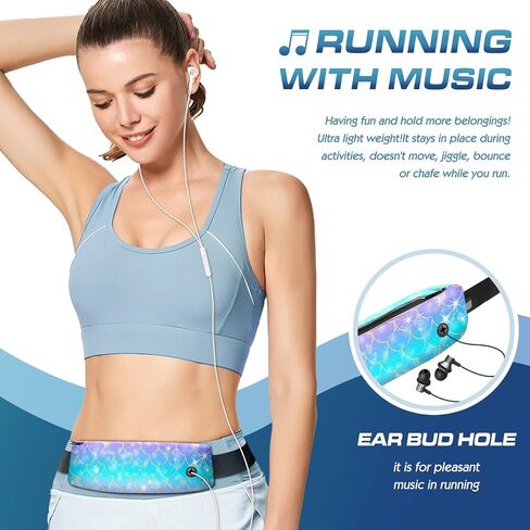 Belt Bag for Women Running Belt Fanny Pack Holder for Phone with Adjustable Strap No Bounce Sweatproof Waist Pack Bag for Hiking Cycling Workout Running Accessories in Saudi Arabia