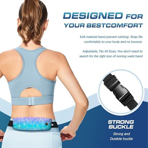 Belt Bag for Women Running Belt Fanny Pack Holder for Phone with Adjustable Strap No Bounce Sweatproof Waist Pack Bag for Hiking Cycling Workout Running Accessories in Saudi Arabia