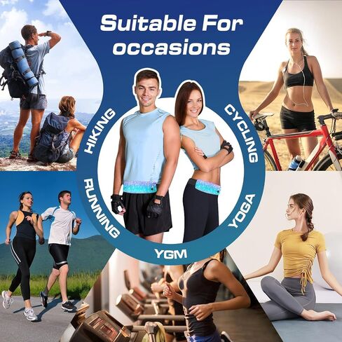 Belt Bag for Women Running Belt Fanny Pack Holder for Phone with Adjustable Strap No Bounce Sweatproof Waist Pack Bag for Hiking Cycling Workout Running Accessories in Saudi Arabia