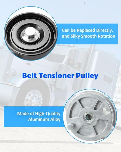 بكرة شداد الحزام 3690067 تناسب سلسلة Cummins ISX بما في ذلك X15 ISX15 QSX15 استبدال 2891940 3104149 in Kuwait