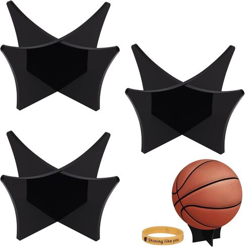 Basketball Stand Football Stand,Football Display Stand3.54"*2.56"for Football Basketball Soccer Rugby Volleyball Bonus Custom Bracelet in Saudi Arabia