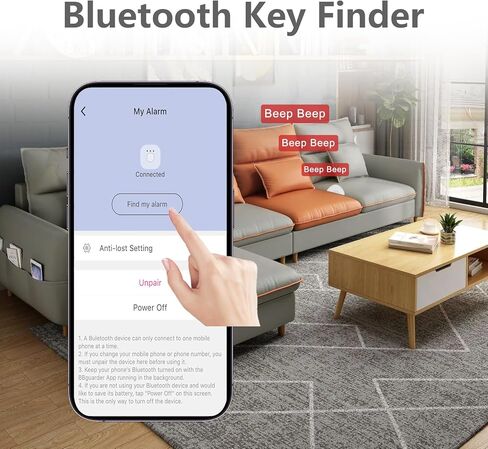 إنذار أمان شخصي ذكي 7 في 1، صفارة إنذار 130 ديسيبل، إخطار جهة الاتصال في حالات الطوارئ عن طريق البريد الإلكتروني والرسائل النصية القصيرة والمكالمات الهاتفية مع موقع GPS وتسجيل صوتي، مكتشف المفاتيح، مكافحة فقدان الهاتف، إنذار مؤقت للعد التنازلي أكوا in Kuwait