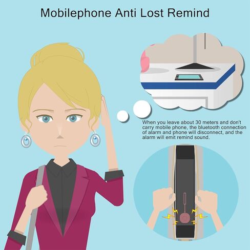 إنذار أمان شخصي ذكي 7 في 1، صفارة إنذار 130 ديسيبل، إخطار جهة الاتصال في حالات الطوارئ عن طريق البريد الإلكتروني والرسائل النصية القصيرة والمكالمات الهاتفية مع موقع GPS وتسجيل صوتي، مكتشف المفاتيح، مكافحة فقدان الهاتف، إنذار مؤقت للعد التنازلي أكوا in Kuwait