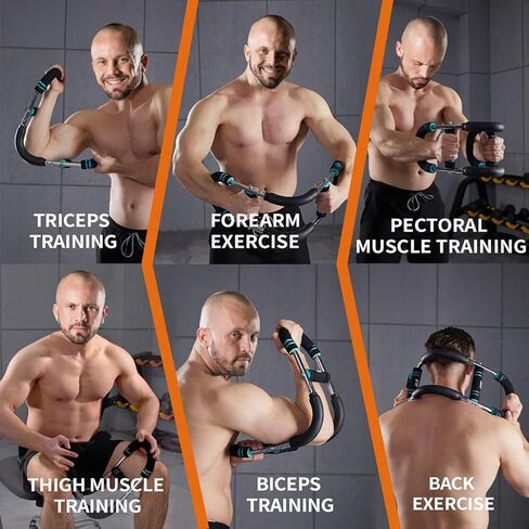جهاز تمرين الذراع الملتوي، موسع الصدر القابل للتعديل، العضلة ذات الرأسين، ثلاثية الرؤوس، الساعد، الفخذين الداخليين وعضلات الكتف، جهاز تدريب قوة الجزء العلوي من الجسم (66 رطل) in Kuwait