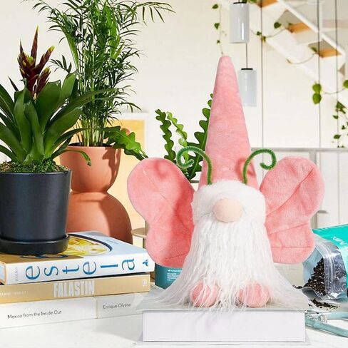 Lighted Butterfly Gnomes Spring Gnome Butterfly Plush Gnomes with Adjustable Wings & LED Hat, Spring Decorations Swedish Tomte Tiered Tray Tabletop Ornament Gifts in Saudi Arabia