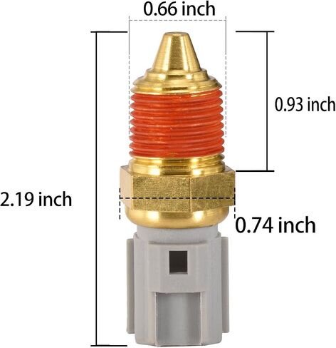 مستشعر درجة حرارة الماء لسائل تبريد المحرك لـ 1997-2004 Ford E150 E250 F150 F250SD 350SD، وكمستشعر لدرجة حرارة الزيت لاختيار 1999-2004 E350/450 لمحرك ديزل سعة 7.3 لتر in Saudi Arabia