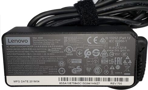 Laptop Charger 45W watt USB Type C AC Power Adapter - ThinkPad Yoga Miix,X280 T480 T480s T580 E480,MIIX5 Pro,X1 Carbon 2017 2018,X1 Tablet in Saudi Arabia