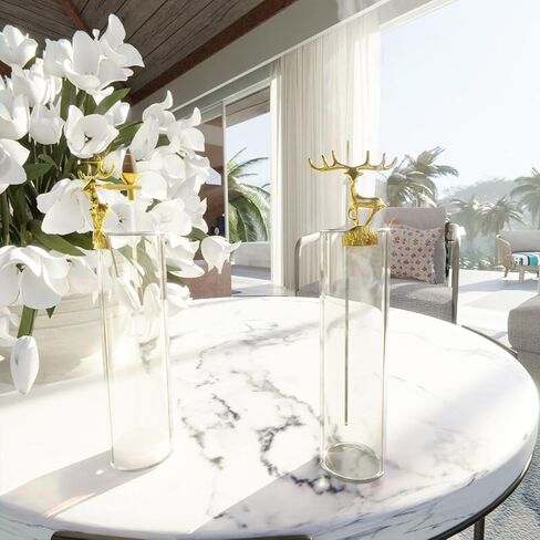 حامل بخور غزال مذهّب، تثبيت بالغراء النانوي قابل لإعادة الاستخدام، صائد زجاجي مضاد للرماد للعصي والمخاريط بدون فوضى، مثالي لليوجا وغرفة السبا والديكور والتأمل in Kuwait