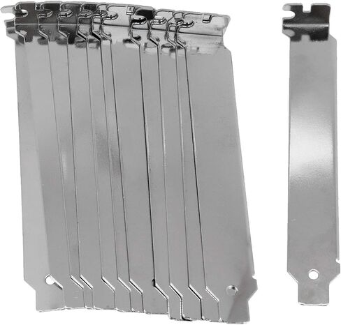 غطاء حافظة الكمبيوتر غطاء فتحة PCI غطاء فتحة PCI فضي جميع الحديد الصلب مع مجموعة براغي 12,120 مم in Saudi Arabia