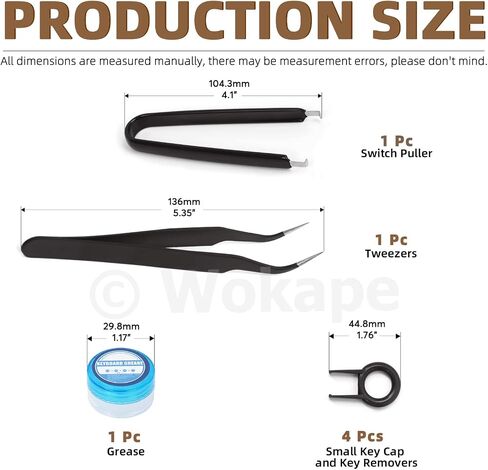 13Pcs Keyboard Lube Kit for Mechanical Keyboard Lube, Keyboard Tools Incl Cleaning Brush Lubrication Keycap Puller Switch Opener in Saudi Arabia