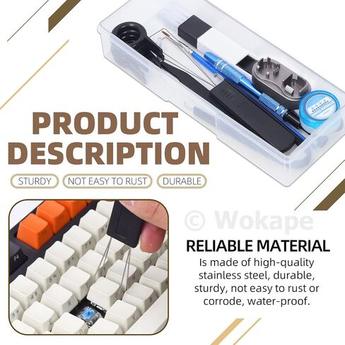 13Pcs Keyboard Lube Kit for Mechanical Keyboard Lube, Keyboard Tools Incl Cleaning Brush Lubrication Keycap Puller Switch Opener in Saudi Arabia