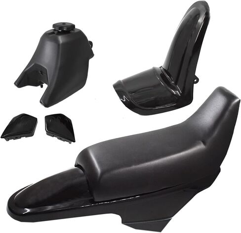 Plastic Fender Body Seat Gas Tank Kit Replacement for Yamaha PW50 PY50 Black in Saudi Arabia